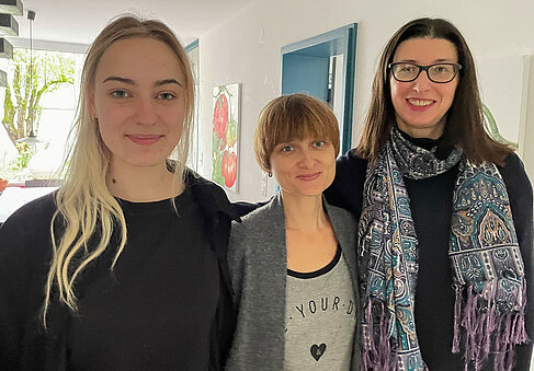 Maryna Horbatyuk, Inga Keyvan und Oxana Matyichuk