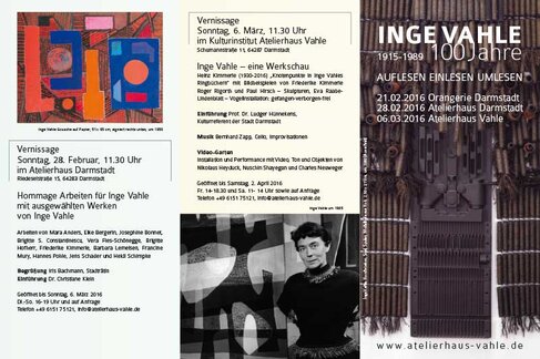 Inge Vahle 100 Jahre – Leporello